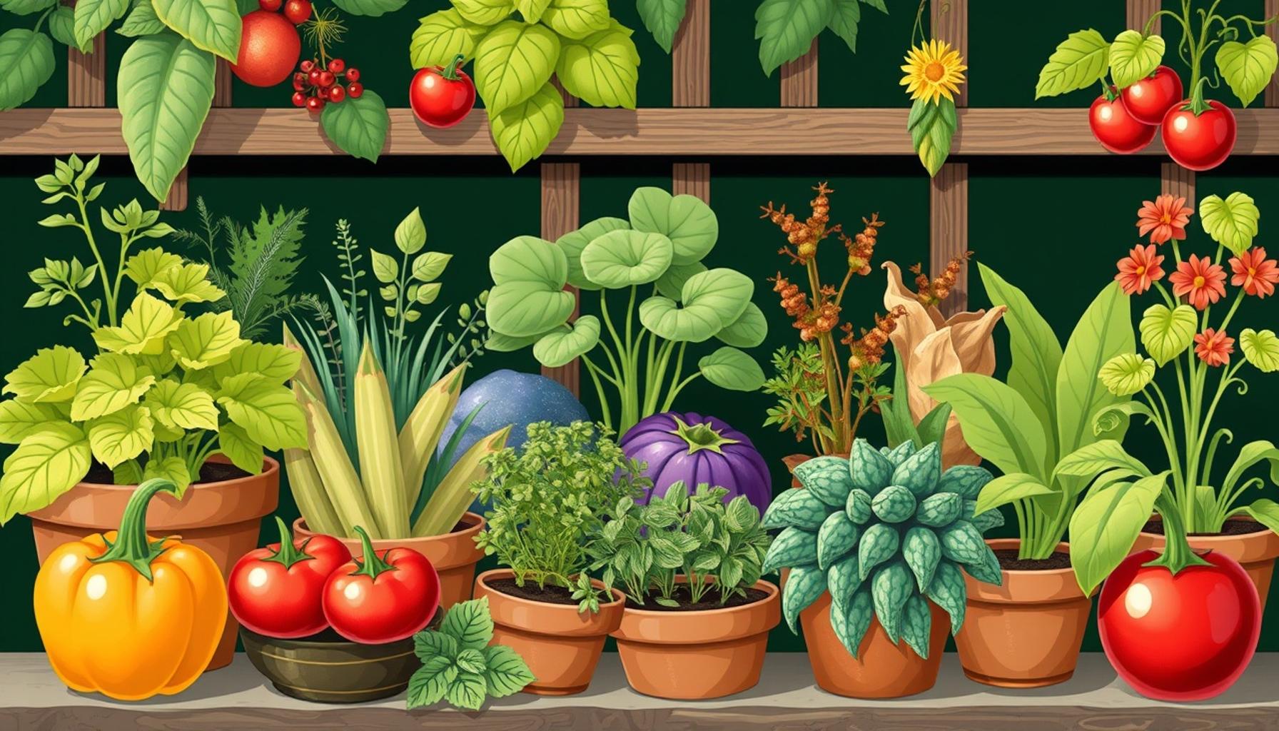 Edible Plants for Small Spaces: Selecting the Best Vegetables and Herbs for Container Gardening